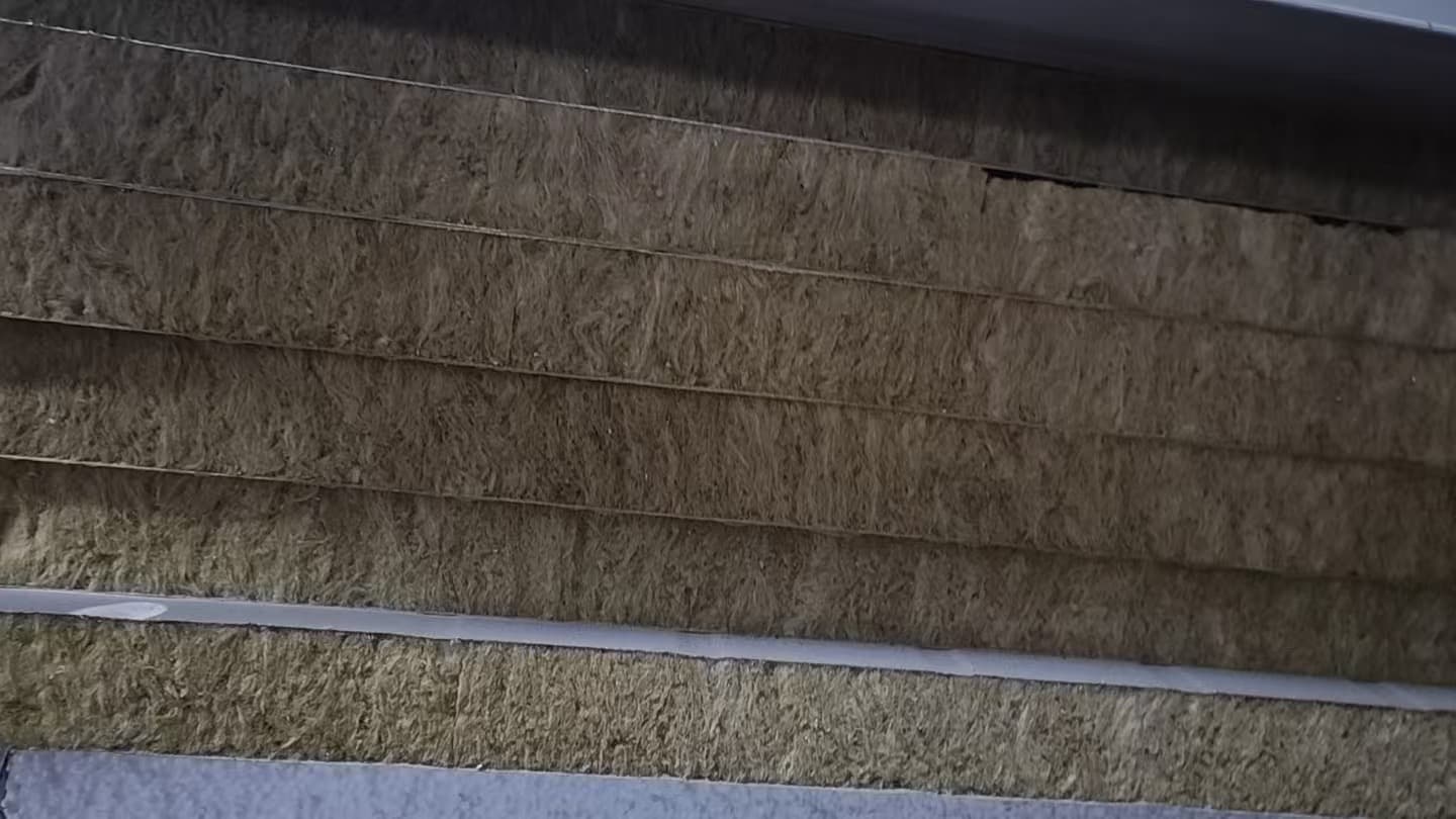 75mm Class A rock wool insulation cross-section — non-combustible