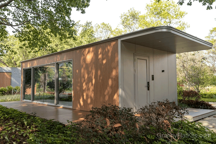 Privacy-focused prefab granny flat exterior hero view