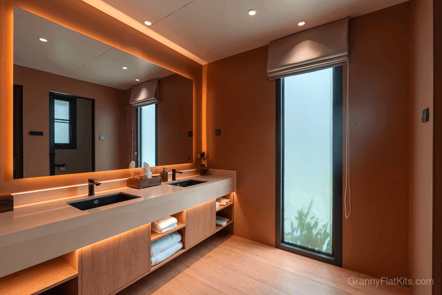 Granny flat master bedroom interior