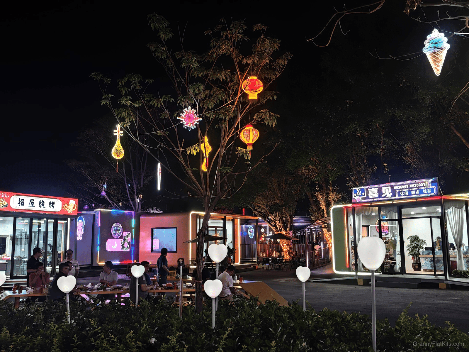 Modular commercial precinct construction and assembly process