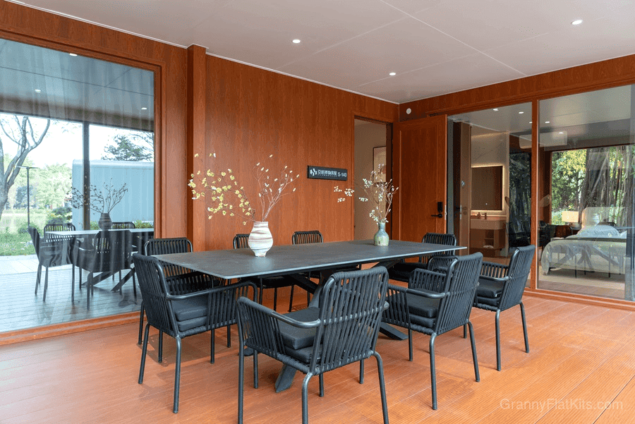 Master bedroom suite of modular family home