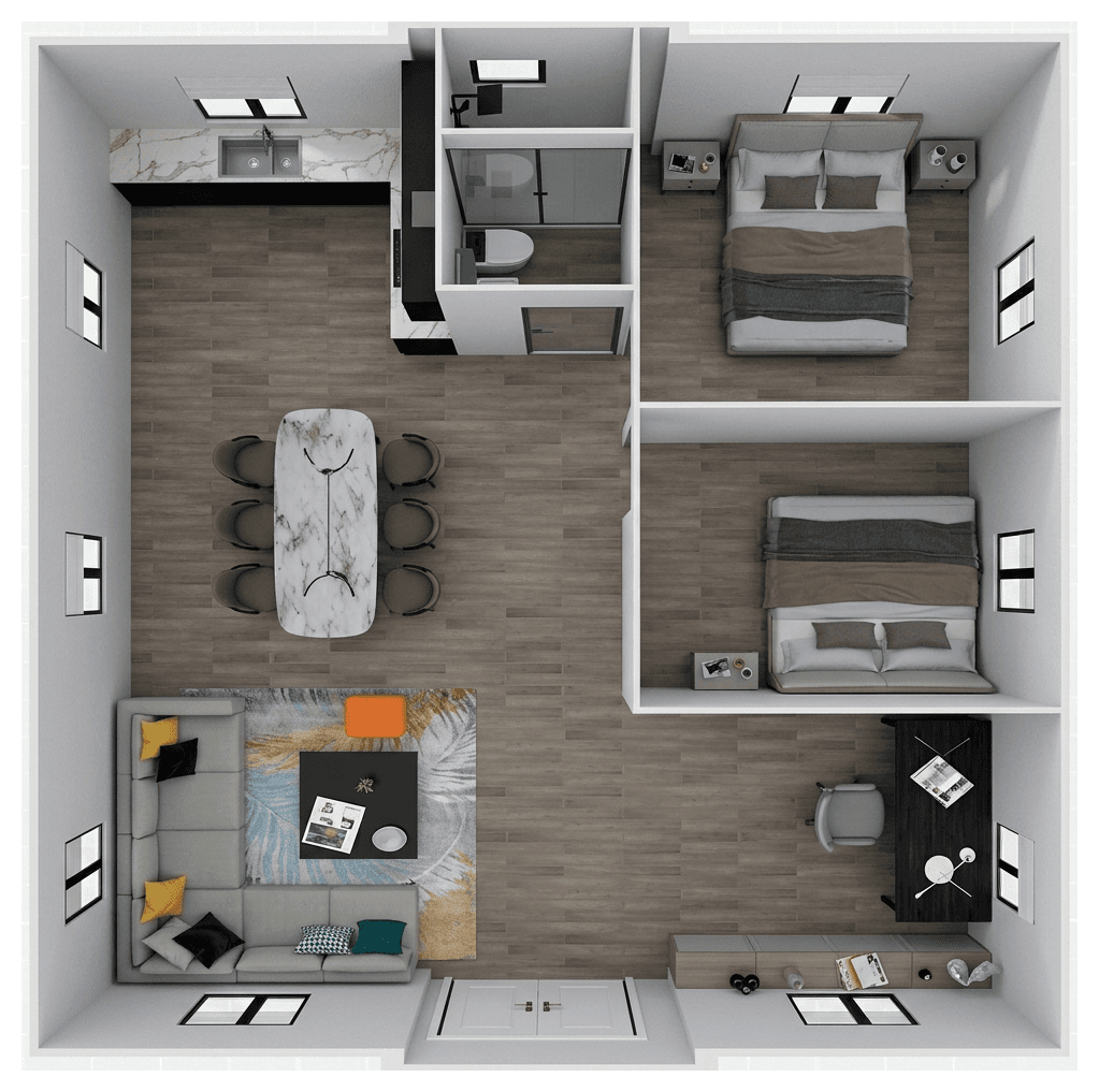 40FT Floor Plan 2