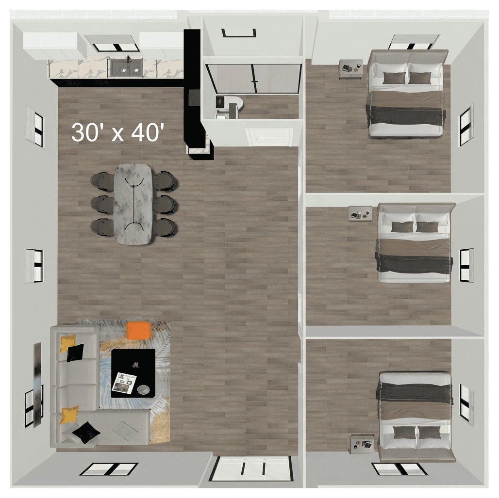 40FT Floor Plan 3