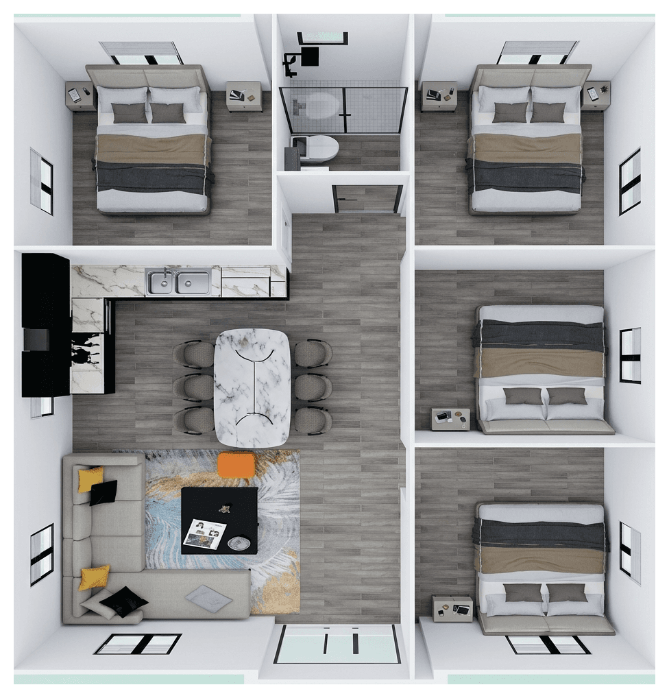 40FT Floor Plan 4