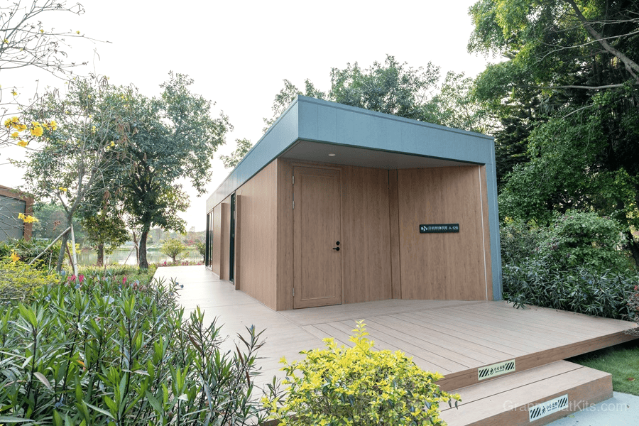 Extended granny flat interior living area