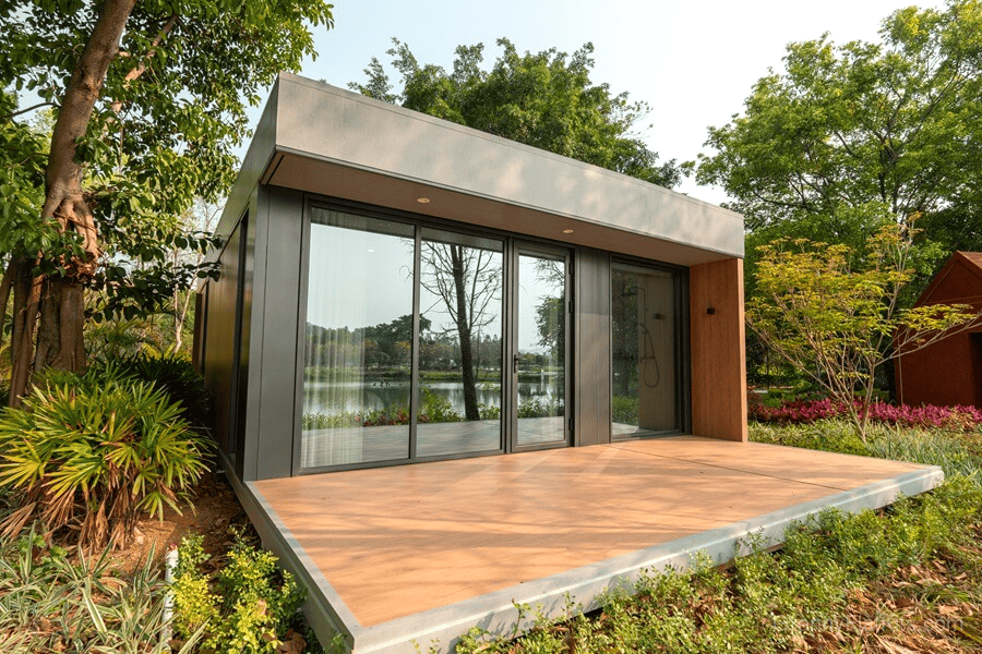 Luxury granny flat exterior view with wide 6m frontage